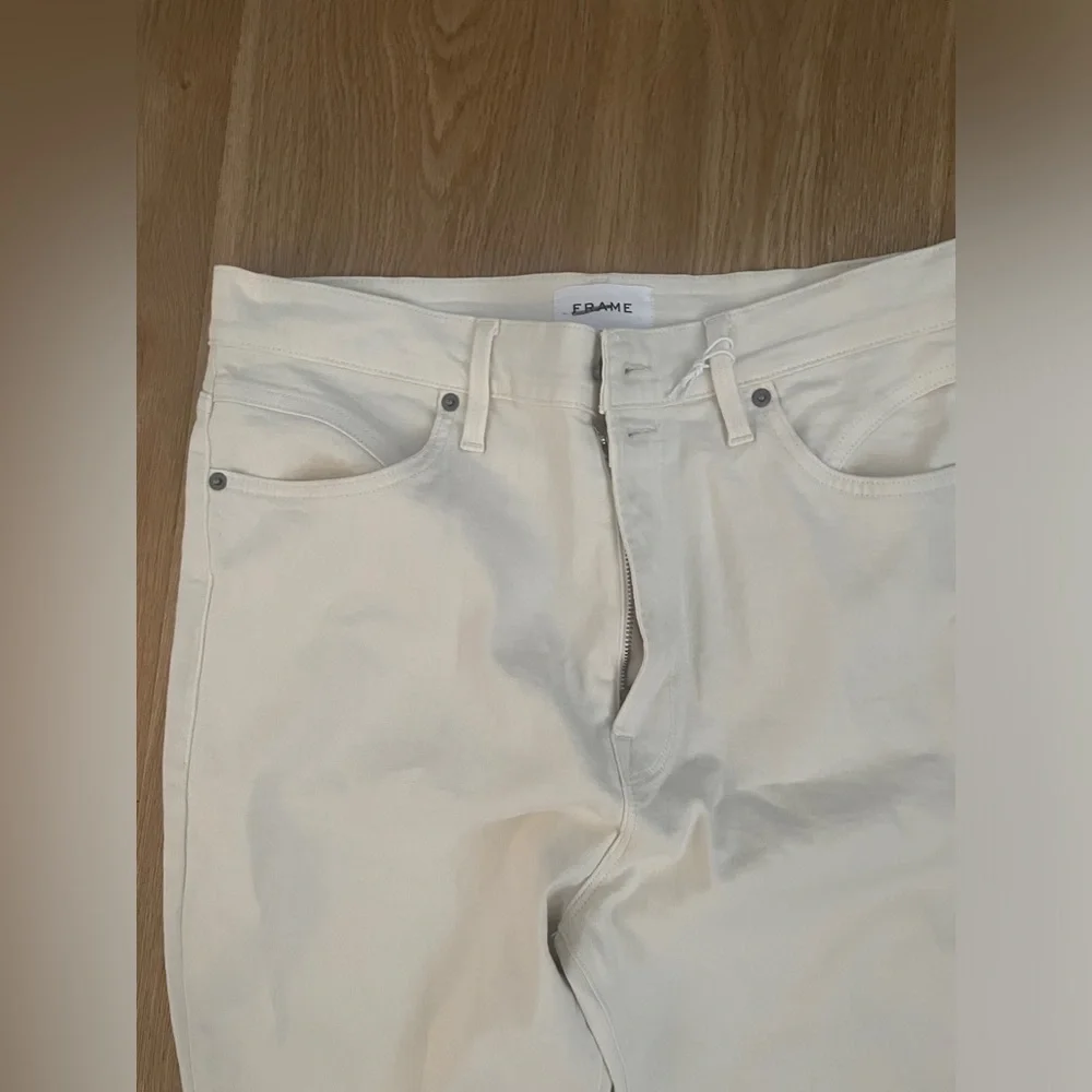 Frame denim Ali high rise cigarette pants in vintage white size 32 - Picture 11 of 11
